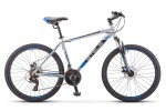 Велосипед 26' хардтейл STELS NAVIGATOR-500 MD диск, серебрист./синий 2020, 21 ск., 20' F010 LU085188